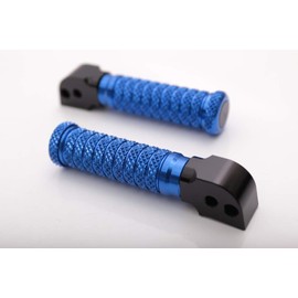 Autobahn88 Motorcycle Footpeg (Rear/Passenger - STREET-Type with No-Extension), compatible with Honda CBR600 RR ABS (2003-2019) (Blue)