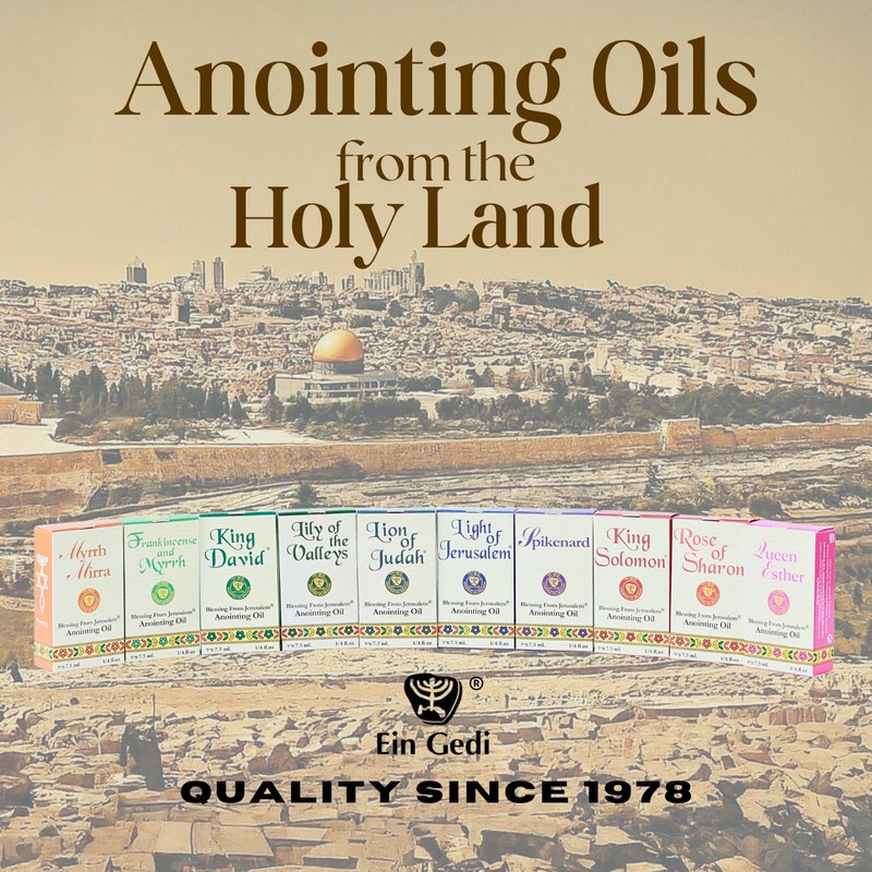 Ein Gedi Light of Jerusalem Anointing Oil, Blessing from Jerusalem