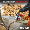 KUTIR Chainsaw Sharpener File Kit – 10 Pcs Chainsaw Sharpening