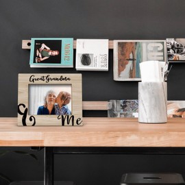 FONDCANYON Great Grandma Picture Frame - Great Grandma Frame, Great Grandma Gift, Mothers Day Gifts for Great Grandma from Grandchildren, Great Grandma and Me Photo Frame(5x7 Inch Photo)