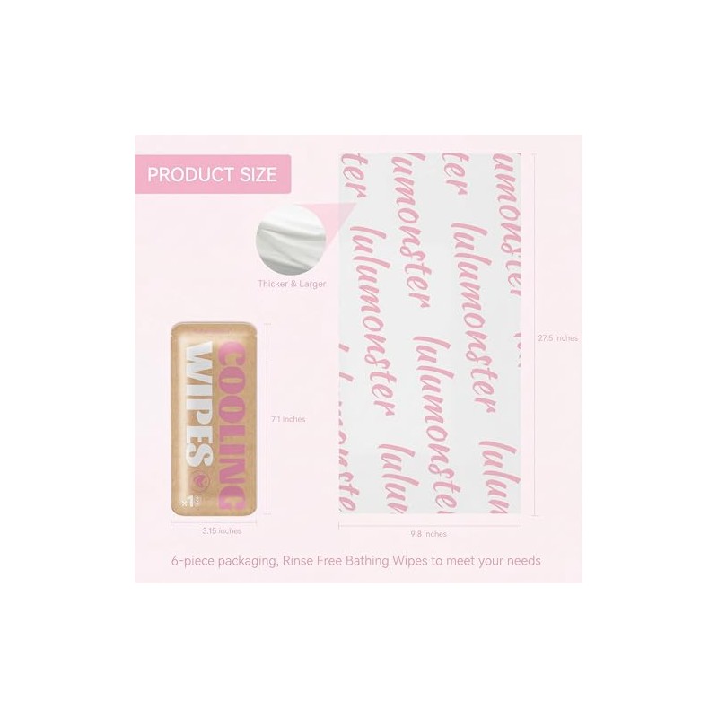 Cooling Body Wipes - Refreshing Individually Wrapped Wipes