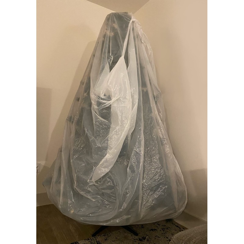 WinterWow Plastic Disposable Christmas Tree Bag for Storage, Removal and