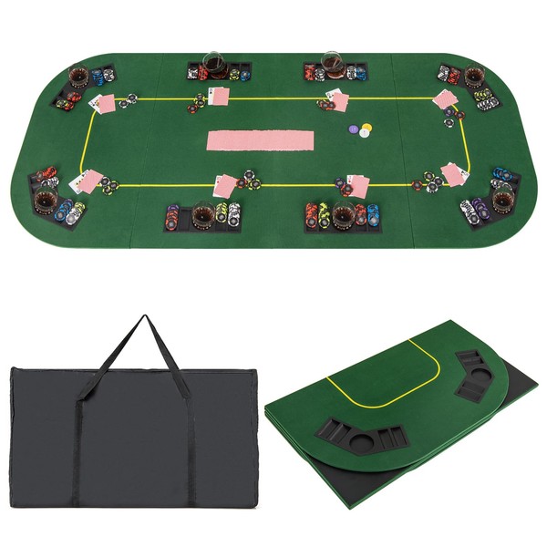 Giantex 79 x 36 Inch Poker Table Top, Foldable 8