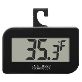 La Crosse Technology 314-152-B Digital Refrigerator-Freezer Thermometer with Hook
