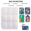 Photocard Sleeves, 9 Pocket 11 Holes Double-Sided Trading Card Sleeves,