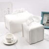 Tissue Box Cover, PU Leather Square Tissue Box Holder with