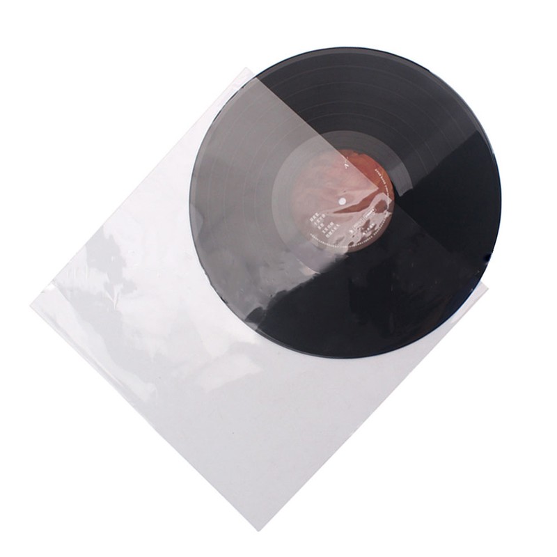 50PcsVinyl Record Outer Sleeves White Replacement Kit for Phonograph Recorder