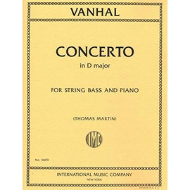 VANHAL, Concerto in D major (MARTIN, Thomas) for String Bass and Piano