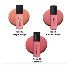Set Viral Rubores Líquidos Bissu y Labial Mate Larga duracion Ivy, 3 tonos disponibles (806 Sweet Rose)