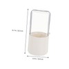 IWOWHERO Cosmetic Box Plastic Brush Bucket Travel Makeup Case Brush