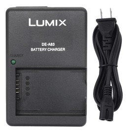 DSLR Camera Charger DE-A83 DE-A83BA Compatible with Panasonic: DMW-BMB9, DMW-BMB9PP, DE-A83, DE-A83B and Lumix DC-FZ80, FZ40, FZ45, FZ47, FZ48, FZ60, FZ62, FZ70, FZ72, FZ100, FZ150 Battery Power