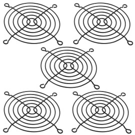Aerzetix: 5 Pcs of Computer Cooling Fan Protection Grill, 92x92 mm, C15107