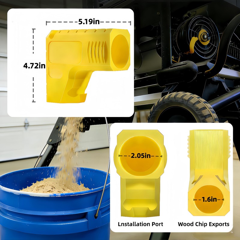 2.05 Inch Dust Collector Adapter for DeWALT Table Saw DW745