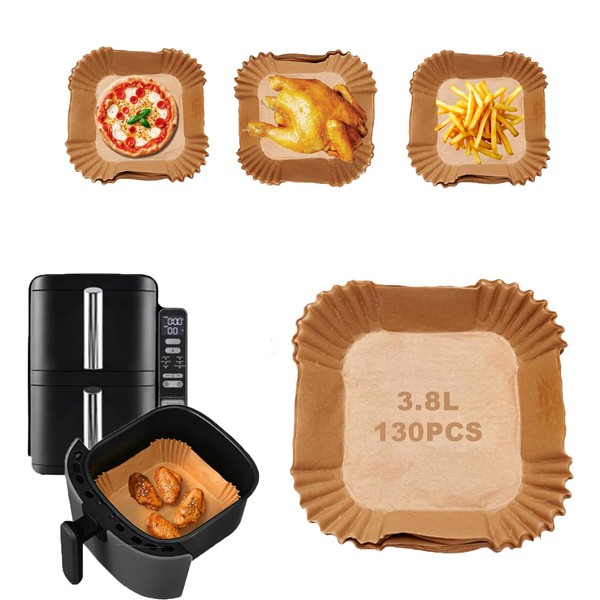 Chovbe Pack of 130 Airfryer Baking Parchment Paper for Ninja