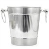Vertical Striped Nickel Plated Majestic Wine & Ice Bucket with