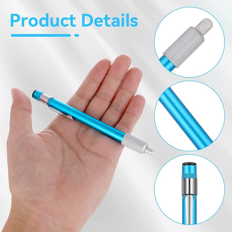 2 PCS Portable Knife Steel Sharpener Rod, Serrated Diamond Retractable