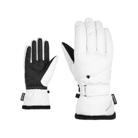 Ziener Women's KAHLI Ski Gloves/Winter Sports | Primaloft Plush Lining, White, 6.5