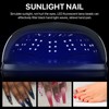 256W Nail Gel Curing Lamp 57pcs Light Chips Detachable Bottom