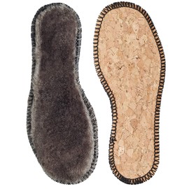 Bergal Lammfell Kinder Comfort Insole, Brown (Dunkelbraun), 30 EU