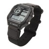Digital Chronograph Watch Luminous Waterproof Multi Function Retro Style Square