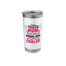 Butcher Mom Design for Meat Cutter Mothers Stainless Steel Insulated Tumbler