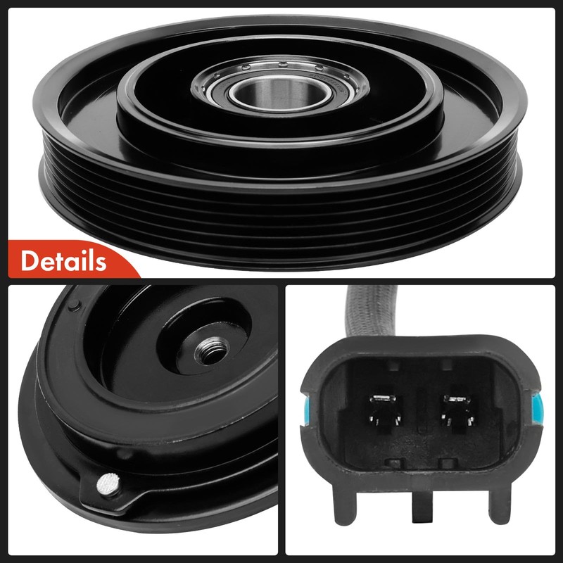 A-Premium Air Conditioner AC Compressor Clutch Kit Compatible with Freightliner