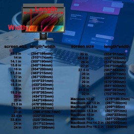 TYLGDSGS 13-32 inch Computer Privacy Screen for Monitor,Anti Blue Light/Scratching/Anti Glare/Anti Blue Light Protection,14.1in(305 * 190mm)