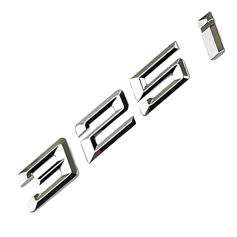 Fidida 325i Emblem Decal Car Numbers Letters Decal Plating Badge