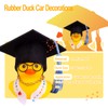 CoFuBcad Graduation Duck Car Dashboard Decoration, Rubber Duck Car Ornament
