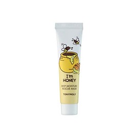 TONYMOLY I'm Honey Deep Moisture Rescue Mask, Travel Size | Korean Sleeping Mask for Dry Skin | Honey & Propolis Extracts Provide Intense Hydration, Nourishment & Overnight Moisture for a Radiant Glow