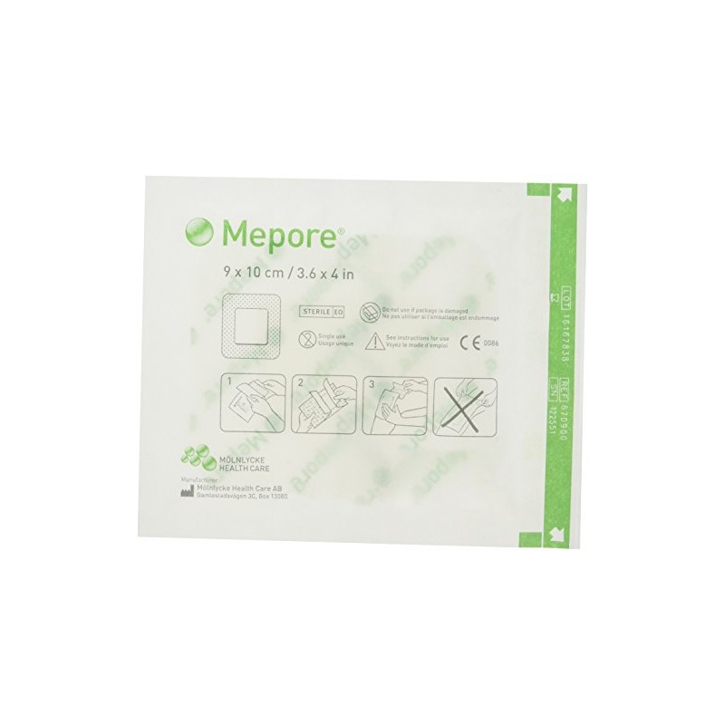 Mepore 670900 Verbände, 10 cm x 9 cm (50-er pack)