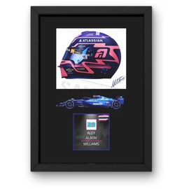 Lap Legends Alex Albon 2025 (Car) Framed Display Gift with Reproduced Digital Signature