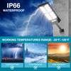 Solar Street Light Outdoor Waterproof, Wide Angle Solar Floodlight Outdoor