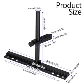 GPU Support Bracket Adjustable GPU Sag Brackets Brace Graphics Card Support Video Card Stand Holder for 12.9cm Fan Aluminum