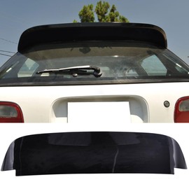 Pre-Painted Roof Spoiler Compatible with 1992-1995 Honda Civic, Duckbill Style Painted Glossy Black ABS Rear Wind Spoiler Wing Available by IKON MOTORSPORTS, 1993