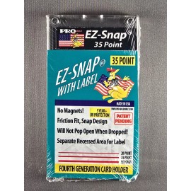Pro Mold Full Box 25x PRO MOLD 4th Gen 35 pt E-Z Snap Trading Card Holders with Label!