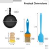 OMISTAR 6 Pcs Cast Iron Frying Pans Set, Includes Spatula,