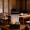 RWOORA Mini Tabletop Water Fountain with LED Light & Powerful