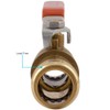 SharkBite 24737LFA 24737LF Slip Ball, Water Valve Shut Off, Push-to-Connect,