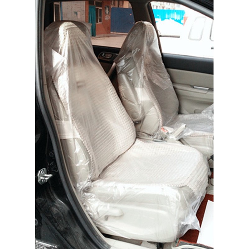 Moyishi Car Disposable Plastic Seat Covers Vehicle Protector Mechanic Valet