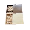 BEIJIGUANG Wooden Gift Box with Sliding Lid, Discreet Sliding Lid,