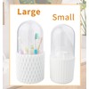 OOXYG Extra-Large Toothbrushes and Toothpaste Holders with Removable Lid, Dustproof