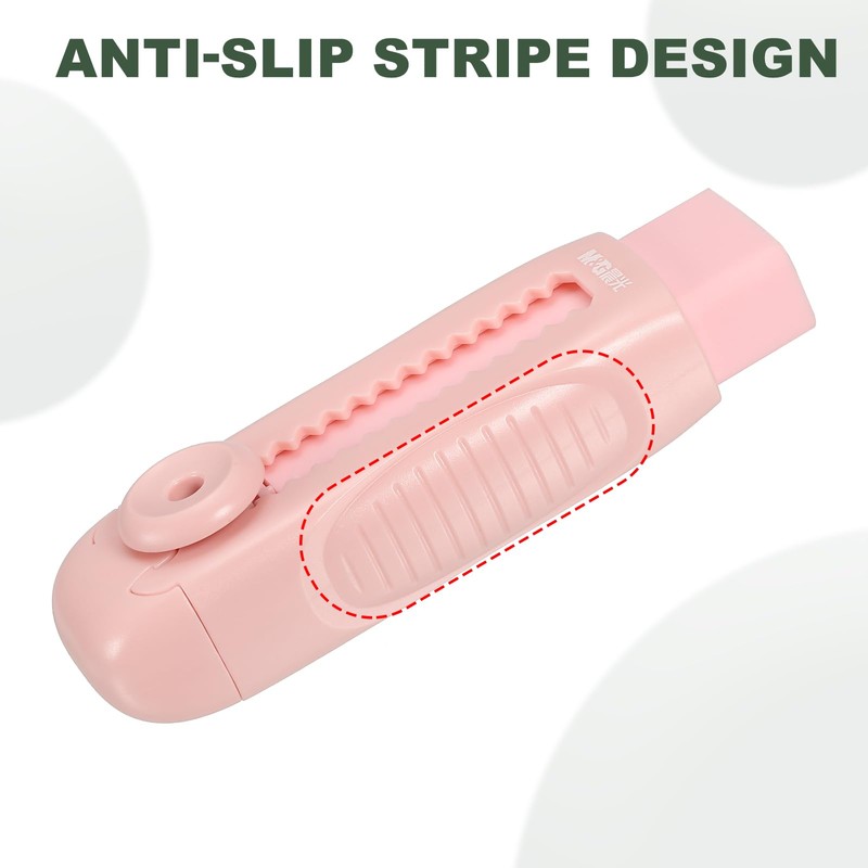 M&G 4 Pack Erasers, Pink Sliding Retractable Eraser Push Pull