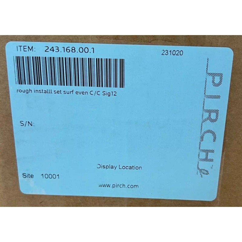 Geberit Sig 12 243.168.00.1 Rough Install Set Surf even C/C