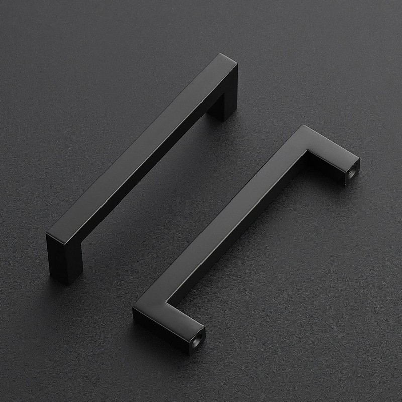 Ravinte 5 Pack Kitchen Door Handles Black Handles for Cupboards
