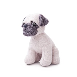 Aurora World Fabbies Pug Plush Toy (Small, Grey/Light Brown/White)