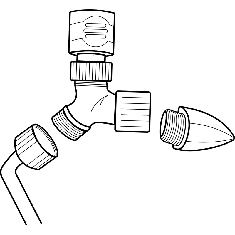 Flush Buddy® Yamaha Flush Adapter - Quick Connect compatible Angled