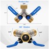 Brass Garden Hose Splitter, Garden Hose Splitter 2 Way Heavy
