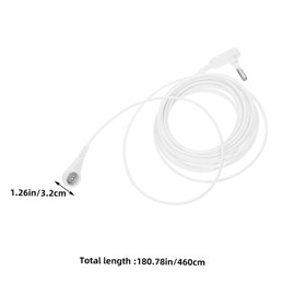 Healeved 2pcs Grounding Cord Universal Grounding Connector Grounding Mat Replacement Cable Sleep Grounding Wire Connector for Grounding Mats Pads Sheets