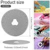 Abizarch 10Pcs Crochet Edge Rotary Cutter Blade Set 45mm Perforating